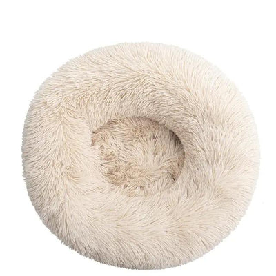 Round Plush Pet Bed - Pet Dreamworld