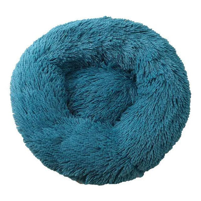 Round Plush Pet Bed - Pet Dreamworld