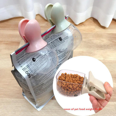 Pet Food Spoon and clip - Pet Dreamworld