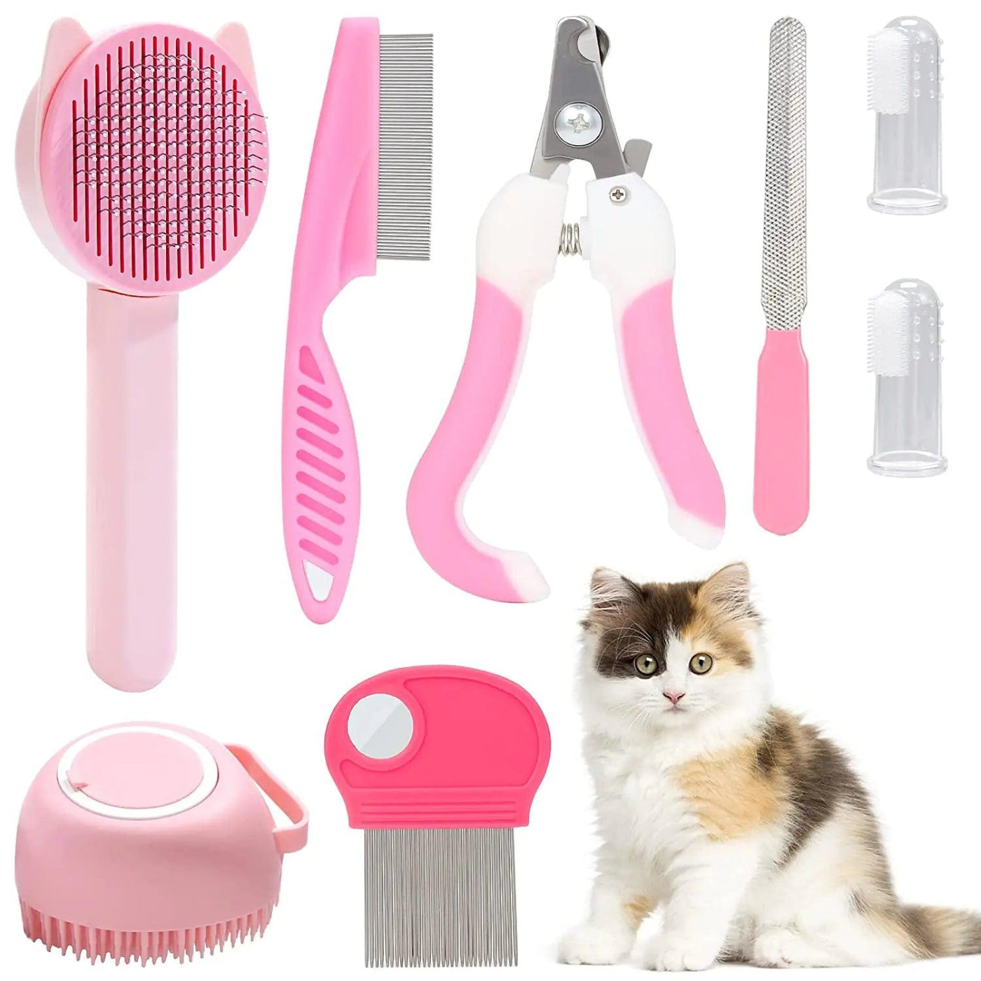 Full Cat Grooming Set - Pet Dreamworld