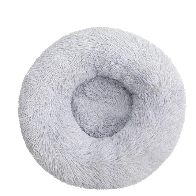 Round Plush Pet Bed - Pet Dreamworld