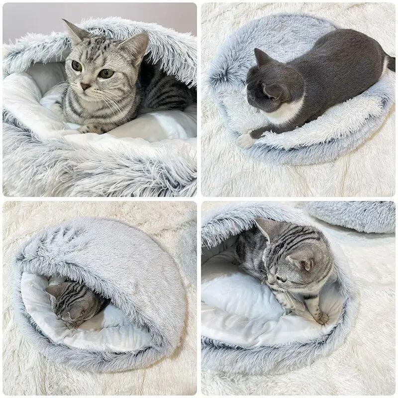 Hooded Pet Bed - Pet Dreamworld