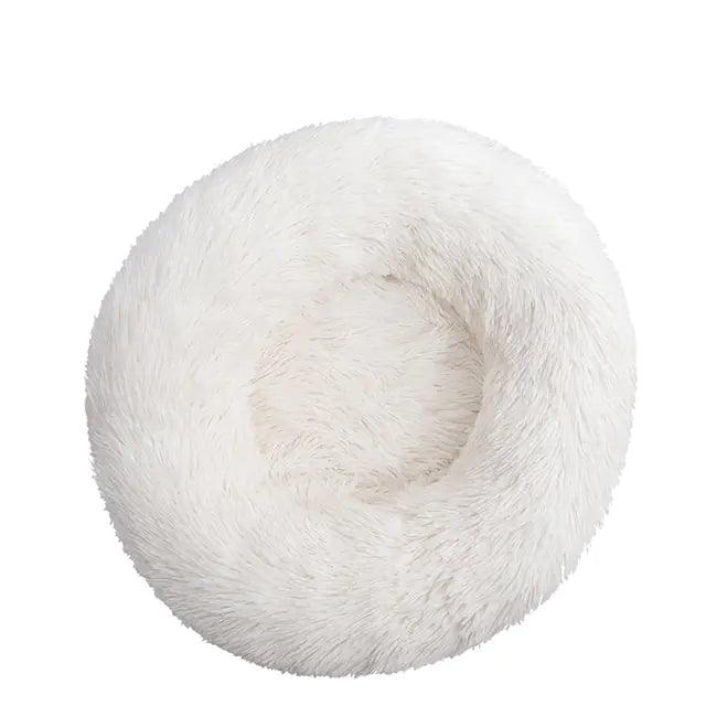 Round Plush Pet Bed - Pet Dreamworld