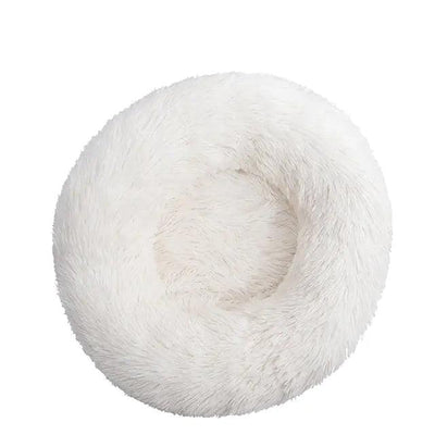 Round Plush Pet Bed - Pet Dreamworld